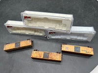 Atlas Set of 3 Railbox Boxcars Weathered N SCALE WEATHERED AS IS Used Excellent