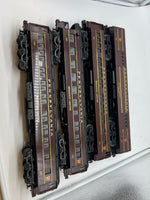 Williams 4 Car Pennsylvania Railroad PRR Broadway Limited Passenger Car set O SCALE Used Excellent