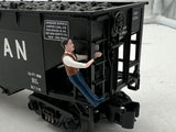 RMT RMT96235 VIRGINIAN 2 BAY COAL HOPPER WITH FIGURE, LOAD O SCALE  Like New