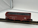 MTH Premier 20-90326G Pennsylvania Premier 2-Bay Offset Hopper Car O SCALE Used Excellent