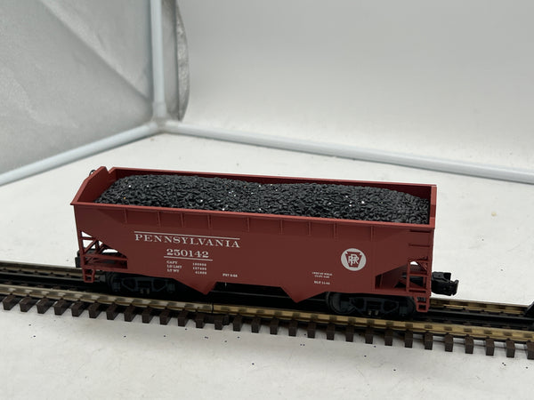 MTH Premier 20-90326G Pennsylvania Premier 2-Bay Offset Hopper Car O SCALE Used Excellent