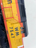 MTH Premier 20-2216-1 Chessie SD40-2 Diesel Engine - Chessie Cab WM 7547 #3  With Proto O SCALE. Used Excellent