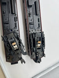 MTH 30-2158-1, 30-2158-3 Pennsylvania Doodlebug Diesel Engine - Cab No. 4666 With Protosound and Non-Pwd Diesel Engine (Set of 2) O Scale Used as is —Roof Crack on NonPwd unit  Damaged Box