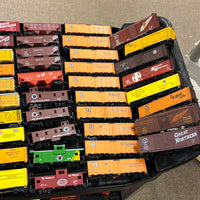 HO Scale Western Freight Cars-- 3 to 4 Random Freight Cars Most with Kadee Couplers