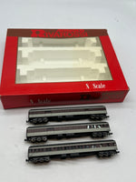 Arnold Rivarossi #0541 Lackawanna 3-car passenger set N scale Like New