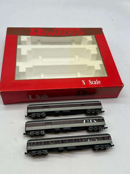 Arnold Rivarossi #0541 Lackawanna 3-car passenger set N scale Like New