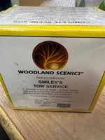 Woodland Sceniucs S130 Smiley's Tow Service Complete Scene Kit DIorama HO SCALE NEW