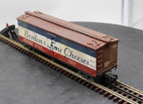 Atlas 6704-2 Borden's Fine Cheese 40' Woodside Refrigerator Car O Scale WEATHERED AS IS Used Excellent
