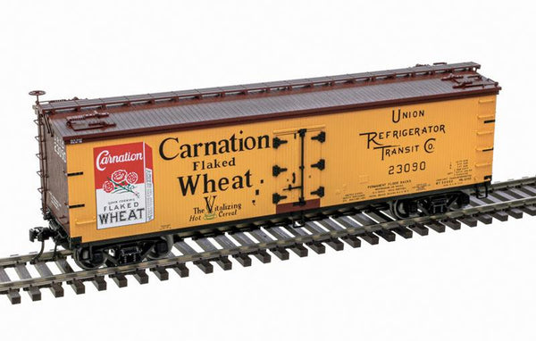 Atlas 3001682-2 Carnation Flaked Wheat 40' Wood Refrigerator Car #23092 Limited O Scale NEW