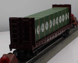 MTH Railking 30-76011 Pennsylvania PRR Flat Car - w/Bulkheads LUMBER O SCALE Used Excellent