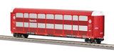MTH Premier 20-98254 Santa Fe Corrugated Auto Carrier O SCALE WEATHERED AS IS Like New