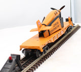MTH Railking 30-76517 Milwaukee Road Flat Car w/Airplane O SCALE Like New