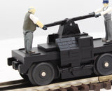 MTH Railking 30-2508 Black Operating Hand Car O SCALE NEW