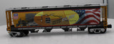 MTH Railking 30-75708 Union Pacific  UP  4-Bay Cylindrical Hopper MAP Car O SCALE Used Excellent