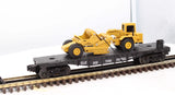 Lionel 6-16954 6424 NYC Flat Car With ERTL Scraper O Scale Used