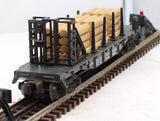 Lionel 6-16347 ONTARIO NORTHLAND Bulkhead Flat Wood Load O Scale (missing bulkhead and 1 stantion) Used