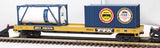 MTH Premier 20-95221 CSX Premier Flat Car w/Tank Container & 20' Container O SCALE Like New