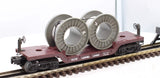 Lionel 6-16318 LIONEL LINES Depressed Flatcar with Cable Reels O Scale Like New