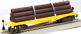 American Flyer 4-9002 BOSTON & MAINE Flat Car w/Logs S Scale Like New