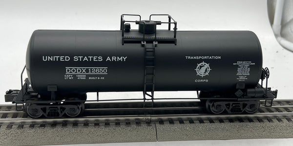 Weaver u1317d US Army 40' Tank Car DODX 12650 O Scale  Like New