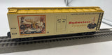 K-Line k762-5607 ANHEUSER BUSCH BEER BUDWEISER EVERYWHERE, WOOD SIDED REEFER,  O SCALE Like New