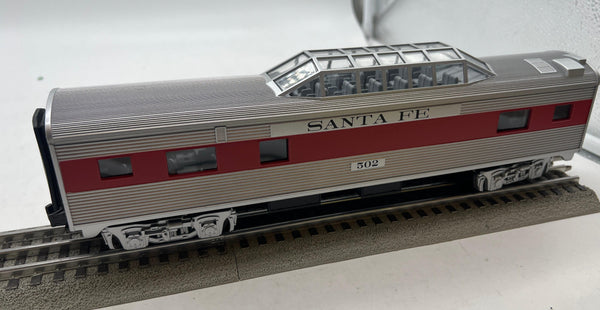 MTH Rail King RK-6012 ATSF Santa Fe Vista Dome Passenger Car 502 O SCALE Used Excellent