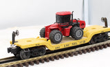 Lionel 6-16957 Depressed-Center Flatcar with ERTL Case 4WD Loader O Scale Used