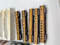 Con-Cor #0001-004017  Milwaukee Road  passenger set: RPO/coach/diner/slpr/obsv N SCALE Used Excellent Damaged Box