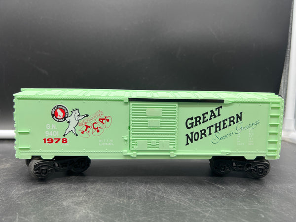 Lionel 6-9401 Great Northern box car boxcar O SCALE Like New