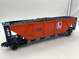 Lionel 6-19303 Lionel Lines quad hopper with coal load O SCALE Like New