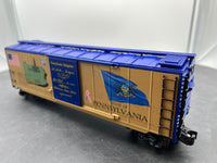 K-Line k761-7602 Spirit of 76 Pennsylvania PA Boxcar O SCALE Like New
