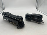 Marx tin Black steam locomotive New York central O SCALE Used Excellent No Box as is