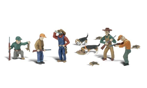 Woodland Scenic  WDS A1903  WDS1903 Rabbit Hunt - HO Scale NEW