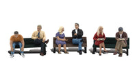 Woodland Scenics WDSA1924 People on Benches HO Scale Figures