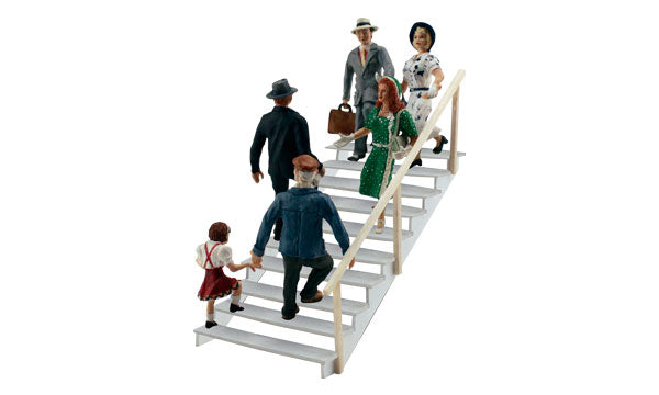 Woodland Scenics WDSA1954 Taking the Stairs Scale Figures HO Scale