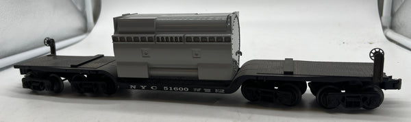 Lionel 6-51600 NYC Depressed-Center Flatcar With Generator Stator Load O SCALE Used Excellent