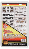 Woodland Scenics WDS A2051 WDS2051 Scenic Accents Economy Pack Assorted Farm Set HO Scale NEW