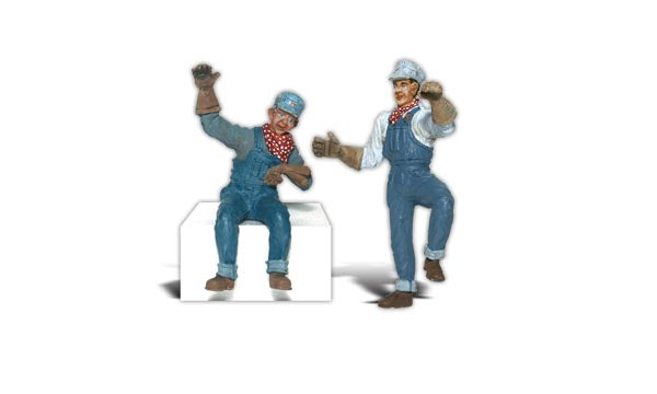 Woodland Scenics WDS A2540 WDS2540 Earl and Eddie Engineer - G scale NEW