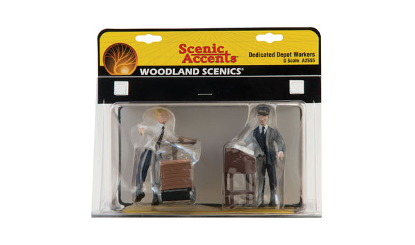 Woodland Scenics WDS A2555 WDS2555 Dedicated Depot Workers - G Scale NEW