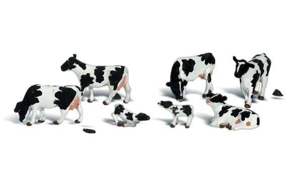 Woodland Scenics WDS A2724 WDS2724 Holstein Cows - O Scale NEW