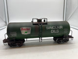 Weaver U1334LD Sinclair Oils 9132 40' Tank Car 3 RL O SCALE WEATHERED AS IS Like New