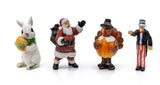 Woodland Scenics WDS A2873 WDS2873 Holiday Figures Santa Turkey East Bunny Uncle Sam N Scale NEW