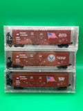 Micro-Trains 75102 9-11 Commemorative Wisconsin Southern 50' boxcar 3 pack N SCALE NEW