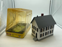 MTH Railking 30-90338 Light Blue & White Row House 1 O SCALE Used Excellent Damaged Box