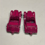 Tootsie Toys Pink Roadster Set of 2 Metal Cars HO SCALE