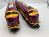 Lionel 2333310 ABERDEEN CAROLINA & WESTERN LEGACY E9 Locomotive Set O SCALE limited Like New