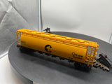 Atlas 6332-4 ACF 6 BAY CYLINDRICAL HOPPER - Chesapeakea & OHIO  Chessie #835040 3 RL  O SCALE Like New