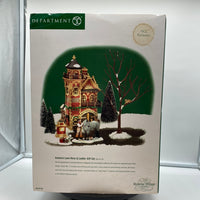 Department 56 Dickens Village 56.05700 Ashwick Lane Hook and Ladder gift set AS IS MISSING ROAD AND TREES