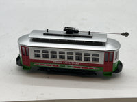 MTH Railking 30-5146 Christmas Bump-n-Go Trolley - #25 O SCALE Used Excellent No Box