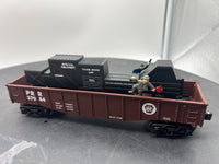 Lionel 6-37084 PENNSYLVANIA COP AND HOBO ANIMATED GONDOLA O SCALE NEW